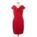 Calvin Klein Casual Dress - Sheath: Red Dresses - Women's Size 10