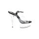 Pleaser Heels: Gray Shoes - Women's Size 10 - Open Toe