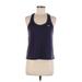 Under Armour Active Tank Top: Purple Print Activewear - Women's Size Medium