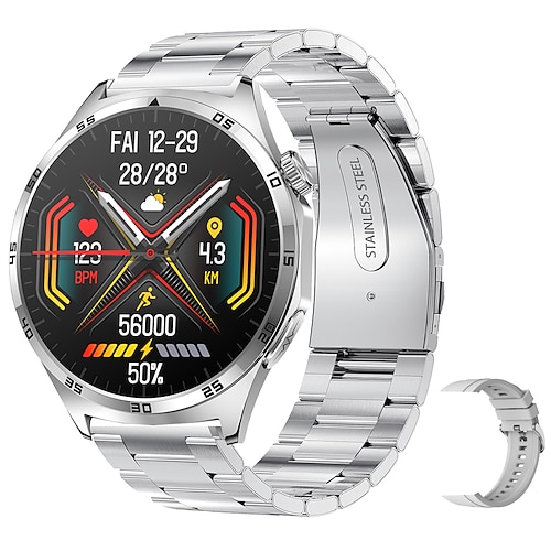 2024 NEU 1,43 Zoll Amoled Voll-Touchscreen Blutzucker Smart Watch ECG Überwachung Blutdruck Körpertemperatur Smartwatch Männer IP67 Wasserdicht Fitness Tracker Image