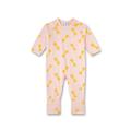 Sanetta Mädchen-Overall Rosa| Praktischer und bequemer Strampler aus Bio-Baumwolle für Mädchen. Babystrampler mit Vario-Füßchen |Baby Overall