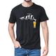 Bier Mensch Print Herren Unisex T Shirt Tee Legerer Stil Klassicher Stil Cooles Hemd Modisch Designer Neuheit Casual Bier Festival T-Shirt Schwarz Weiß Rosa Kurzarm Rundhalsausschnitt Hemd Sommer