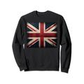 Vintage Union Jack Britische Flagge Großbritannien Retro UK Flagge Sweatshirt