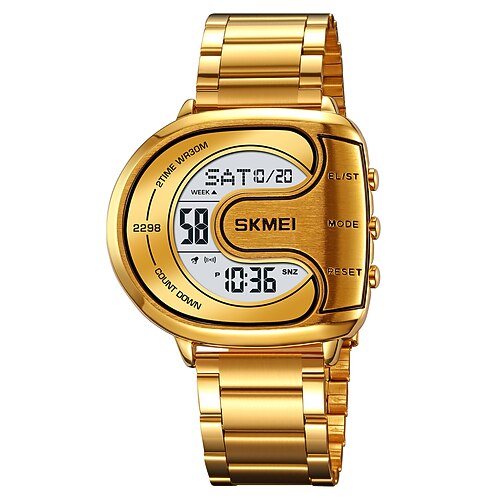 SKMEI Herren Digitaluhr Draussen Modisch Lässige Uhr Armbanduhr leuchtend Stopuhr Wecker Countdown Stehlen Beobachten Image