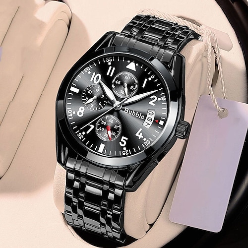 Neue Bubble Marke Herren Uhren Leichte Luxus Hoher Wert Hundert Quarz Uhr Leuchtender Wasserdichter Kalender Digitale Herren Sport Uhr Image