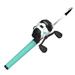 Zebco Roam Spincast Reel and Telescopic Fishing Rod Combo Extendable 18.5-Inch to 6-Foot Telescopic Fishing Pole with ComfortGrip Rod Handle QuickSet Anti-Reverse Fishing Reel Seafoam