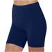 Oalirro Biker Shorts Women Workout Three-Point Pants Shorts Women Bottoms Anti-Glare High Waisted Yoga Running Gym Compression Shorts Navy S-XXXL