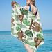 Dopebox Sloth Printed Beach Towel Beach Towel For Girls Cute Microfiber Large Sand Free Towels Quick Dry Towel Kids Adults Soft Sand Free Bath Towel for Travel Swimming Camping Yoga (C)