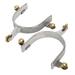 Horse Spurs Western Stainless Steel Riding Horse Roping Spurs with Brass Gear for Men