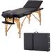 Massage Table Portable Massage Tables 3 Fold Spa Bed 84 L 34 H Inch Height Adjustable Salon Bed Lightweight Spa Table with Carry Case