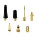 Inflation Adapter 2 Sets Pump Needle for Bike Bicycles Adaptor Balloon Universal Inflatable Exercise Balls Brass Abs