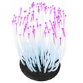 Vivid Artificial Coral Plant Ornament for Aquarium Underwater Fish Tank Night Light Purple