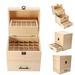 ZJchao Wooden Essential Oil Box 59 Slot Essential Oil Storage Box Organizer Holds Wooden Essential Oil 3 Layers Organizer Protect Store Organize Essential Oils for Carrying And Home Storage Display