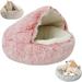 Cozy Cocoon pet bed olvys dog bed cozy cocoon pet bed for dogs olvys cozy cocoon dog bed winter pet plush bed (Grey long plush 40*40cm)