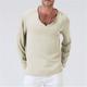Men's T shirt Tee Long Sleeve Shirt Plain V Neck Casual Holiday Long Sleeve Clothing Apparel Lightweight Muscle Slim Fit Big and Tall