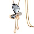 Korean Version Of Autumn And Winter Crystal Sweater Chain Necklace Wholesale High-end Women's Long Chain Versatile Tassel Pearl Pendant With Accessories