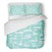 ZHANZZK 3 Piece Bedding Set Flock of Swans Swim All are Not Cropped and Hidden Under You Will Find Twin Size Duvet Cover with 2 Pillowcase for Home Bedding Room Decoration