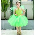 Tinker Bell Fairytale Princess Tiana Dress Flower Girl Dress Tulle Dresses Girls' Movie Cosplay Cosplay Gray Green Yellow Dark Green Children's Day Masquerade Dress