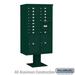 Salsbury Industries S-64362BL-U 3 Wide Unassembled See Through Metal Locker with Four Tier Blue - 6 ft. x 12 in.