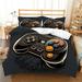 3Piece Gaming Duvet Cover Set Kids Gamepad Cartoon Bedding Set Full Video Games Duvet Cover Set Bedroom Decor 1 Quilt Cover 2Pillowcase(No Comforter)