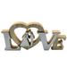 Brenberke Wooden Love Sign Rustic Wall Decor Freestanding Word Arts For Home Bedroom Living Room Decor White Tabletop Decoration