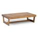 Afuera Living Outdoor Acacia Wood Coffee Table in Teak/Brown