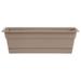 Jaxnfuro DCBT24-83 Dura Cotta Window Box Planter w/Tray 24 Pebble Stone