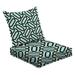 2-Piece Deep Seating Cushion Set Ornamental pattern Seamless Moroccan Outdoor Chair Solid Rectangle Patio Cushion Set