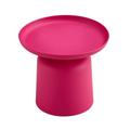 Inverted Cup Shape Accent End Table Side Table for Small Spaces Single Plant Stand for Living Room Bedroom Bed Side Sofa Side Light Brick Red