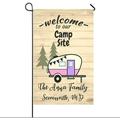 Custom Camper Flags Personalized Camping Garden Flag Welcome To Our Campsite RV Flag for Outdoor Yard House Banner Home Lawn