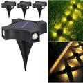 WANYR Gift Solar Lights For Outdoor 4 Packs Solar Ground Lights Waterpoof Solar Powered Garden Lights Garden Patio Driveways Hot