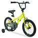 16 Kids Bike Modern Single Speed Toddler Bicycle with Training Wheels and Sturdy Frame Adjustable Kids Bicycle for Age 4-7 Years Yellow