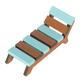 Reclining Chair Chaise Lounge Miniature Beach Fairy Garden Accessories Bed Doll House Birch