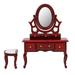 1:12 Dollhouse Miniature Bedroom Furniture Dressing Table Stool Model Toy AccessorySimulation Dressing Table