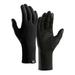 kosheko Skiing and Cycling Inner Gloves Winter Cycling Inner Lining Purpose Plush Insulation and Slip Contact for External Wear Screen Gloves XL Black