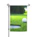 Golf Ball Garden Flag Grass Sunset Sports Double Sided Yard Flag Athletic Polyester Outdoor Patio Lawn Porch House Decor Flags