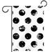 Polka Dot Garden Flag Double Sided Vintage Black White Spot Doodle Polka Dots House Flags Home Decor for Outdoor Lawn Terrace