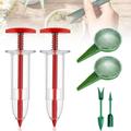 6 PCS Mini Seed Spreader 2024 New Mini Sowing Seed Dispenser Small Seed Planter Tool Manual Seedlings Dibber and Widger Set Seed Sower Spreader Handheld for Tiny Seeds (Set B)