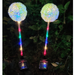 Solar Lights Outdoor Decorative 2 Pack Solar Dandelion Garden Lights with Colorful String Lights Upgraded Waterproof Decoration Landscape Decor