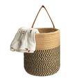 Woven Basket Imitation Rattan Storage Baskets Desktop Organizer Hanging Planter