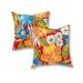 Havenside Home Aloha Floral Outdoor Accent Pillow Set of 2 - 17w x 17l