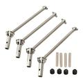 4pcs RC CVD Drive Shafts Professional Metal RC Car Transmission Axle for for ARRMA 1/7 1/8 RC Car Silver