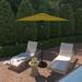 Havenside Home Okaloosa 7.5ft Round Crank Lift Tilting Patio Umbrella by Base Not Included Kiwi