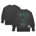 Women's Mitchell & Ness Charcoal Philadelphia Eagles Distressed Logo 4.0 Pullover Sweatshirt