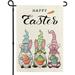 Happy Easter Rabbit Bunny Gnomes Gard Flag 12x18h Double Sided Welcome Pees Easter Eggs Flag Easter Farmhouse r