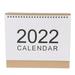 Bbanquetan 1 Pc 2022 Simple Unprinted Memo International Desk Calendar for Desktop