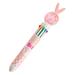 Yoloke 10-Color Ballpoint Pen Set with Sequins Rabbit Design Gel Ink Ideal for Students 10 Colors in 1 Multi-Colored Office Stationery 5ml