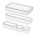 5 Pcs Combined Organizer Tray Desk Drawer Dividers Storage Drawers Plastic Containers for Organizing