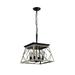 Yesurprise 4-Light Kitchen Island Light 0-40 Adjustable Height Retro Design Farmhouse Style Chandeliers Ceiling Pendant (15.7 Lx15.7 Wx20.3 H )