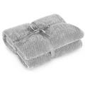 Plaid henry couleur gris jacquard pressé motif moderne style moderne 70X150 Decoking